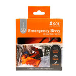 SOL - EMERGENCY BIVVY WITH RESCUE WHISTLE ORANGE