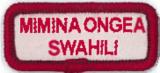 BADGE - BANDE DE LANGUE - SWAHILI